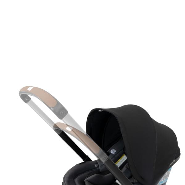 Evenflo Shyft DualRide car seat stroller in gray color with wheels deployed in stroller mode