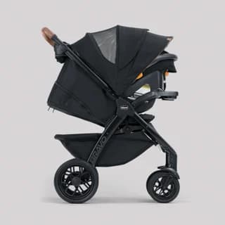 Chicco Corso LE modular travel system with KeyFit Max ClearTex infant seat in white and grey